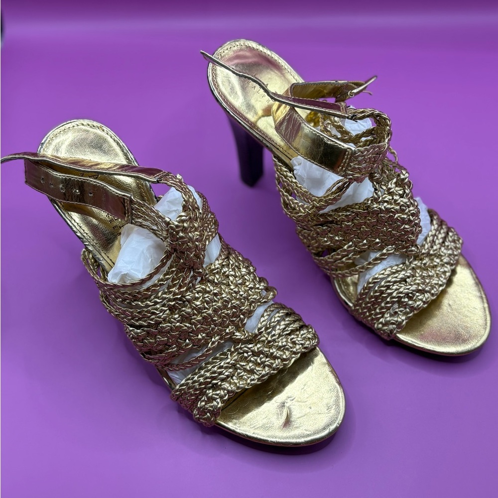 Elegant Gold Women's Heels